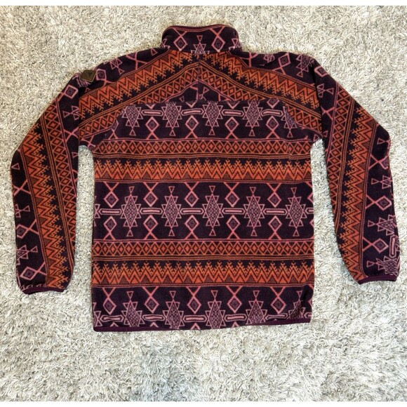 Burton Anouk Fleece Half Snap Jacket Mock Neck Pullover Aztec Purple M - Picture 4 of 12